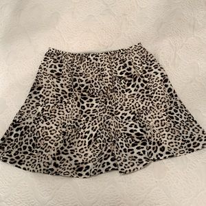 Leopard Flounce Skirt
